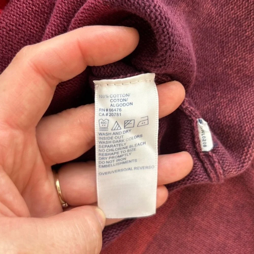 Vintage y2k Heritage Tommy Hilfiger Knit Color-block Spell-out Cotton Sweater Lg - Picture 6 of 9